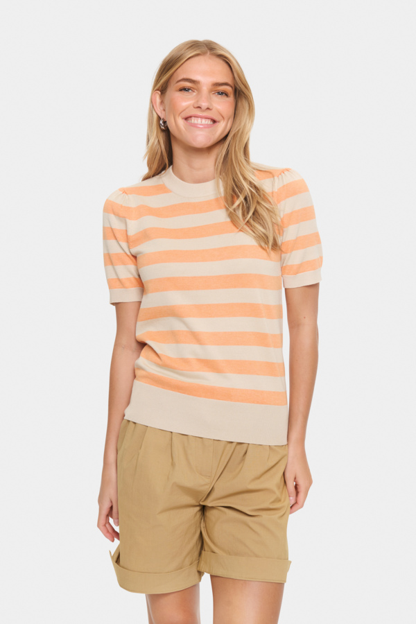 SAINT TROPEZ KURZARM PULLOVER