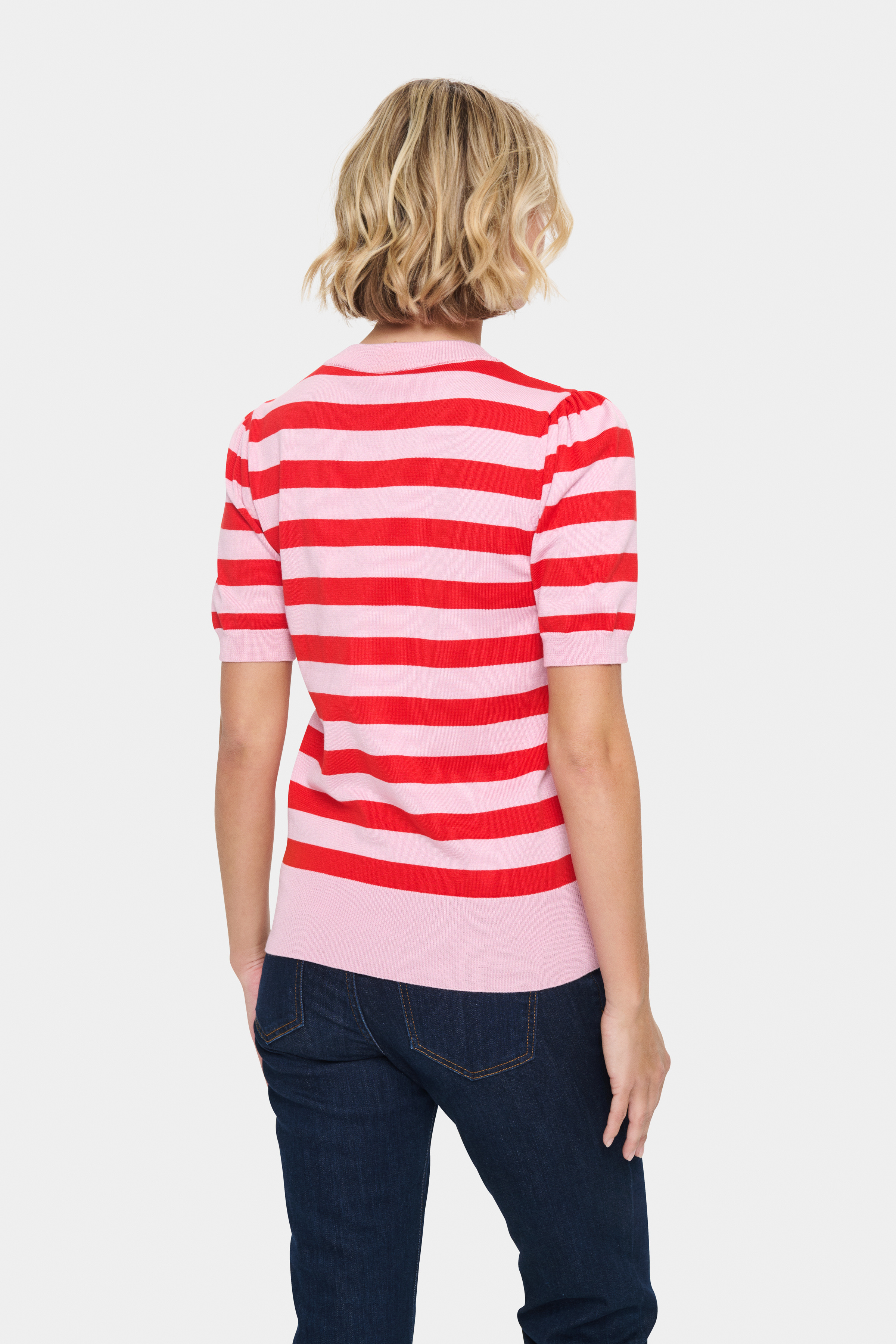 SAINT TROPEZ KURZARM PULLOVER