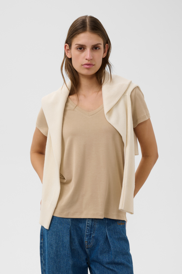SOAEKD T-SHIRT V-NECK
