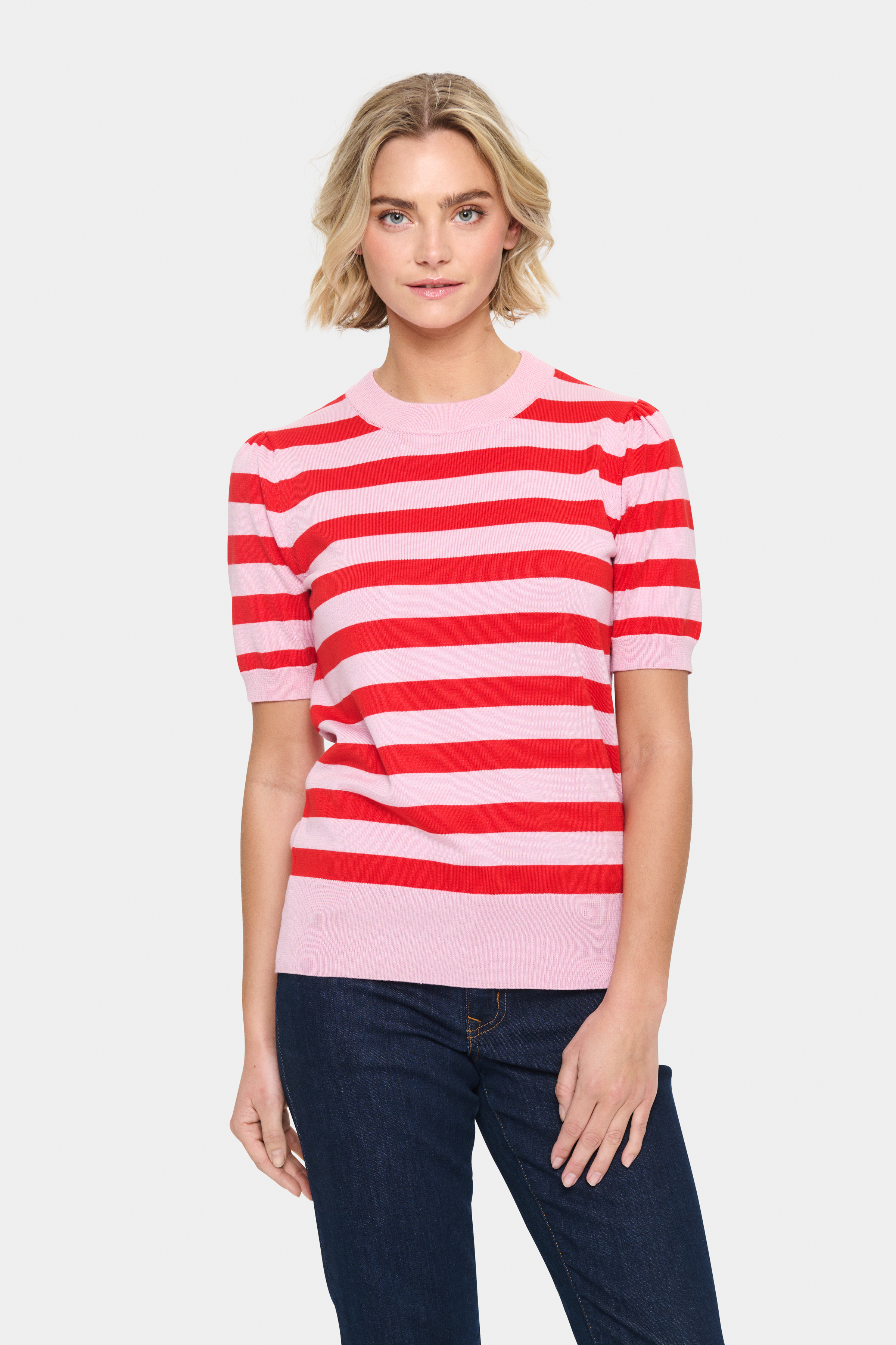 SAINT TROPEZ KURZARM PULLOVER